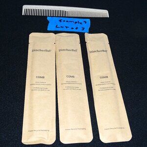 Lot of 3 DincherBel Combs Professional Grade Sanitary Wrapped